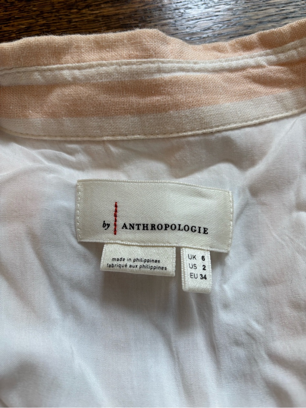 Anthropologie Billie Sleeveless Striped Shirt Dress - Picture 3 of 3
